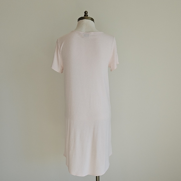 Wilfred Free Elegant Light Pink Short Sleeve T-Shirt Dress - Picture 5 of 5